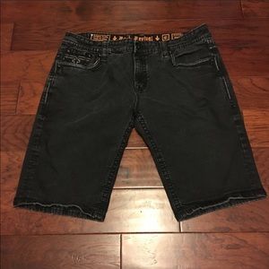 Rock revival shorts black